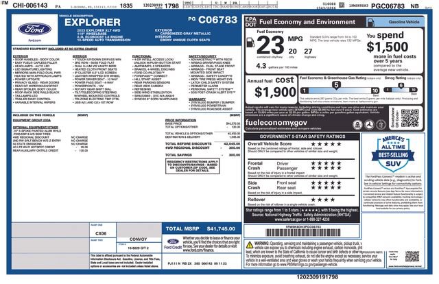 Certified 2023 Ford Explorer XLT AWD/4WD image 13