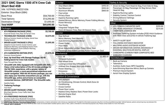 Used 2021 GMC Sierra 1500 AT4 w/ AT4 Premium Package AWD/4WD image 37