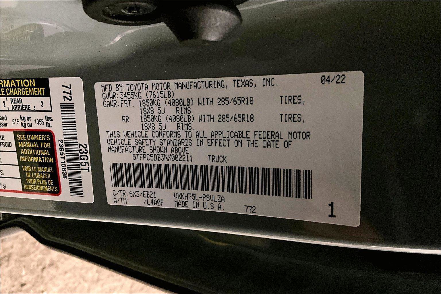 Used 2022 Toyota Tundra TRD Pro image 33