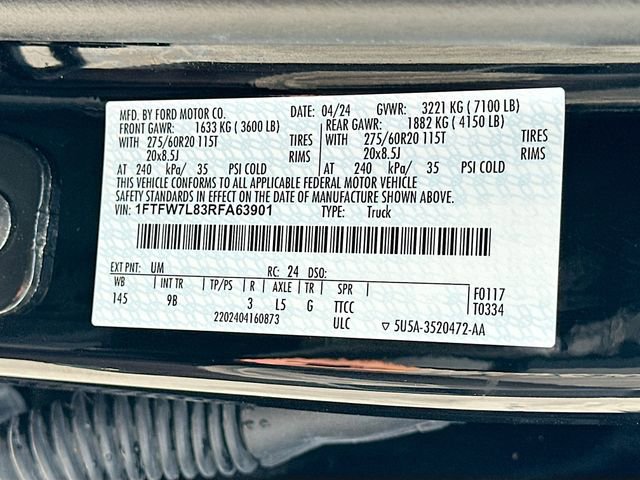 Certified 2024 Ford F150 Platinum w/ FX4 Off-Road Package AWD/4WD image 33