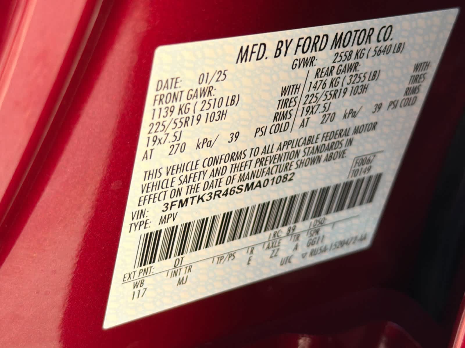 Certified 2025 Ford Mustang Mach-E Premium w/ Sport Appearance Package RWD image 29