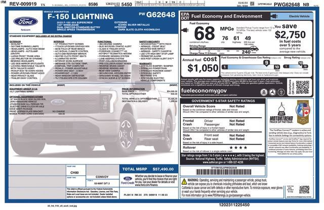 Certified 2023 Ford F150 Lightning XLT image 8