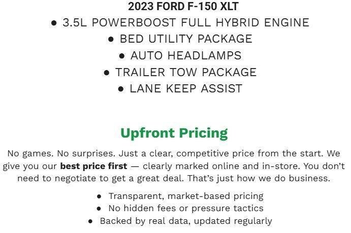 Certified 2023 Ford F150 XLT w/ Equipment Group 302A High