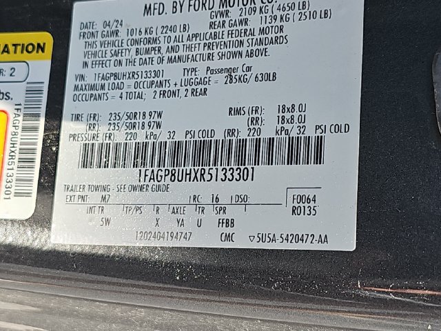 Certified 2024 Ford Mustang Premium RWD image 37