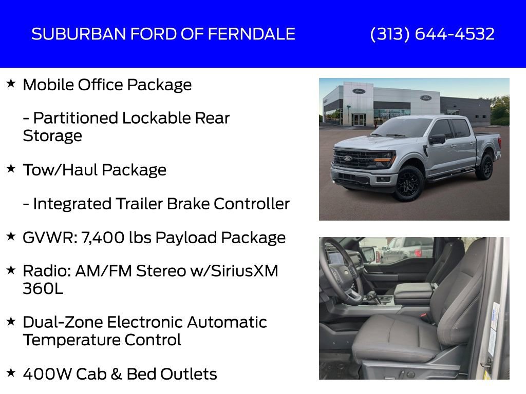 Certified 2025 Ford F150 XLT w/ Equipment Group 302A MID AWD/4WD image 21