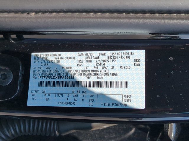 Certified 2025 Ford F150 Lariat w/ Equipment Group 502A High AWD/4WD image 38
