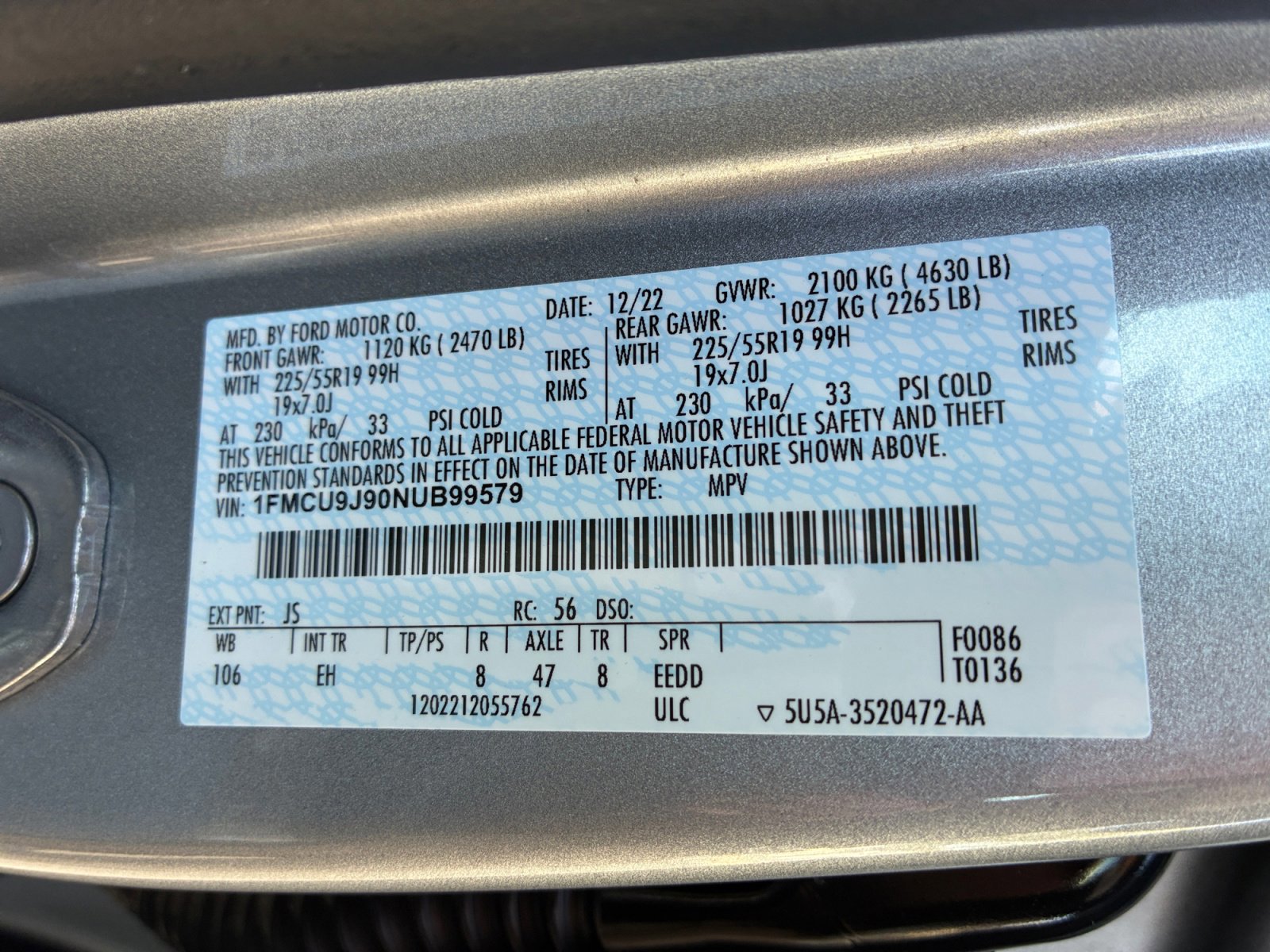 Certified 2022 Ford Escape Titanium image 25