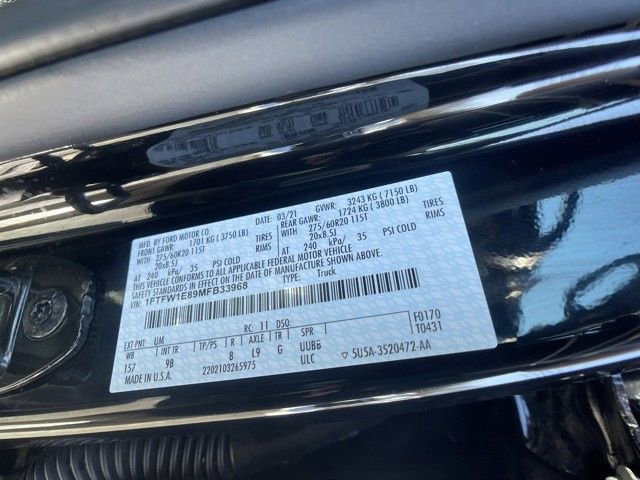 Certified 2021 Ford F150 Platinum w/ Equipment Group 701A High image 48