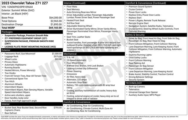 Used 2023 Chevrolet Tahoe Z71 image 11