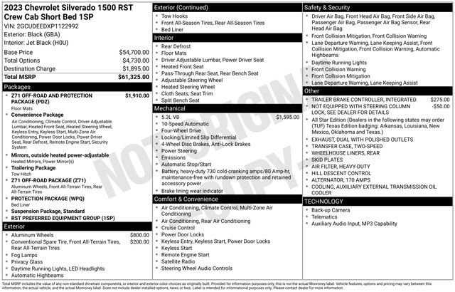 Used 2023 Chevrolet Silverado 1500 RST image 56