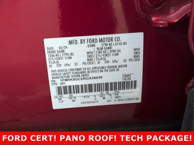 Certified 2024 Ford Explorer ST w/ Equipment Group 401A AWD/4WD image 32