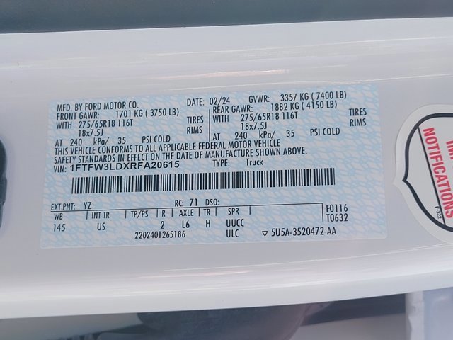 Certified 2024 Ford F150 XLT w/ Equipment Group 302A MID image 17