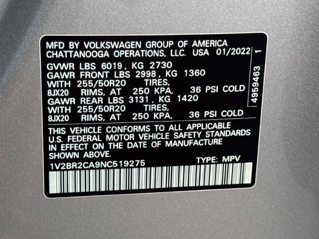 Used 2022 Volkswagen Atlas SEL AWD/4WD image 30