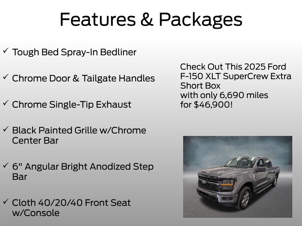 Certified 2025 Ford F150 XLT w/ Equipment Group 301A Standard AWD/4WD image 8