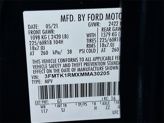 Certified 2021 Ford Mustang Mach-E Select w/ Comfort/Technology Package image 25