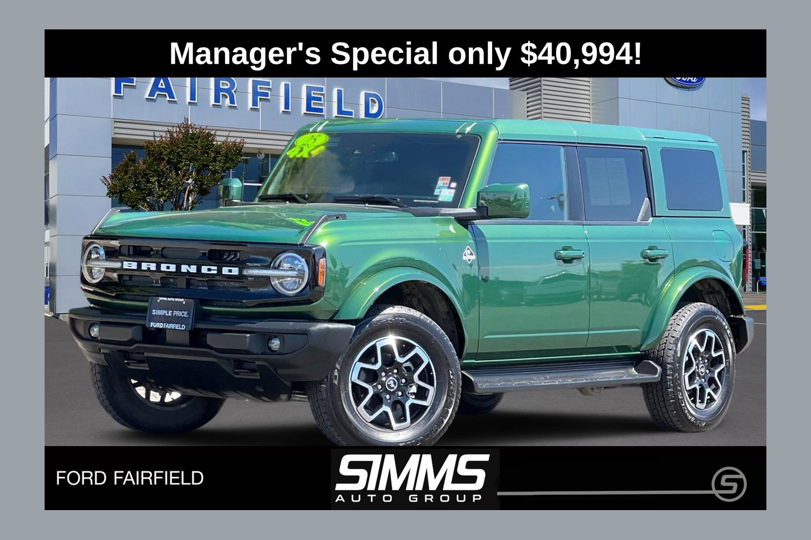 Certified 2025 Ford Bronco Outer Banks