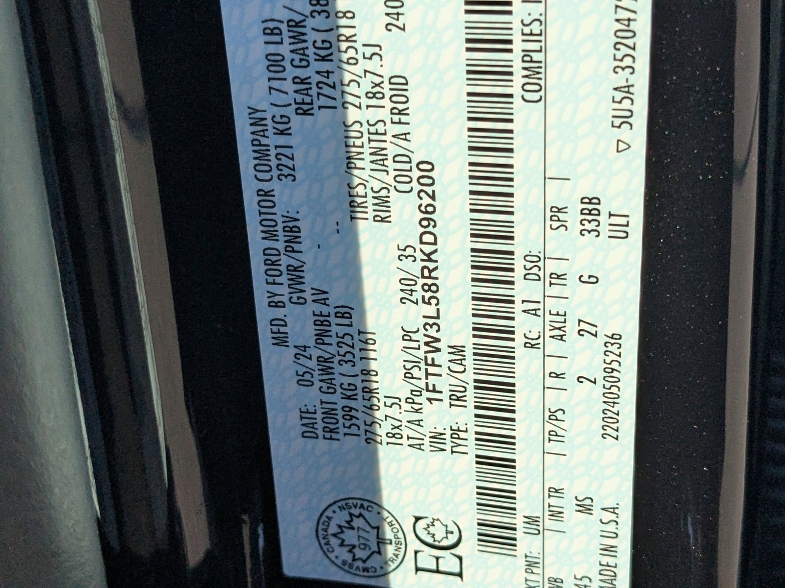 Certified 2024 Ford F150 XLT AWD/4WD image 20