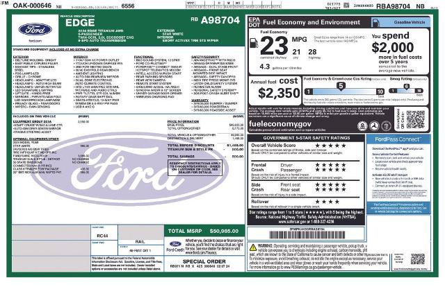 Certified 2024 Ford Edge Titanium w/ Equipment Group 301A AWD/4WD image 28