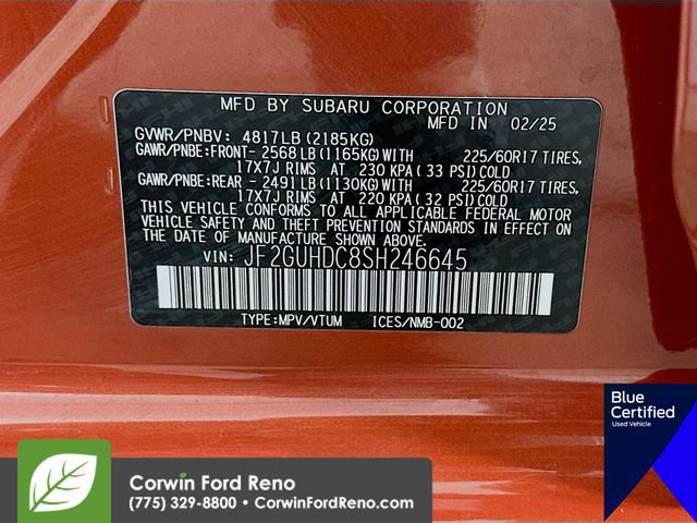 Used 2025 Subaru Crosstrek 2.5i Premium AWD/4WD image 34