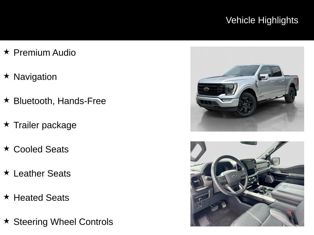 Certified 2023 Ford F150 Platinum w/ FX4 Off-Road Package AWD/4WD image 21