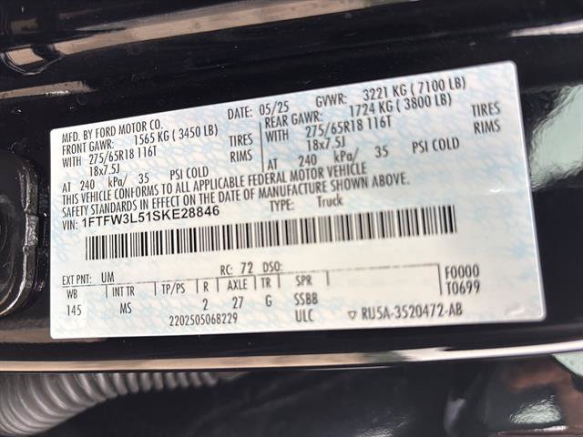 Certified 2025 Ford F150 XLT w/ Equipment Group 301A Standard AWD/4WD image 21