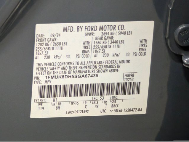 Certified 2025 Ford Explorer Active AWD/4WD image 26