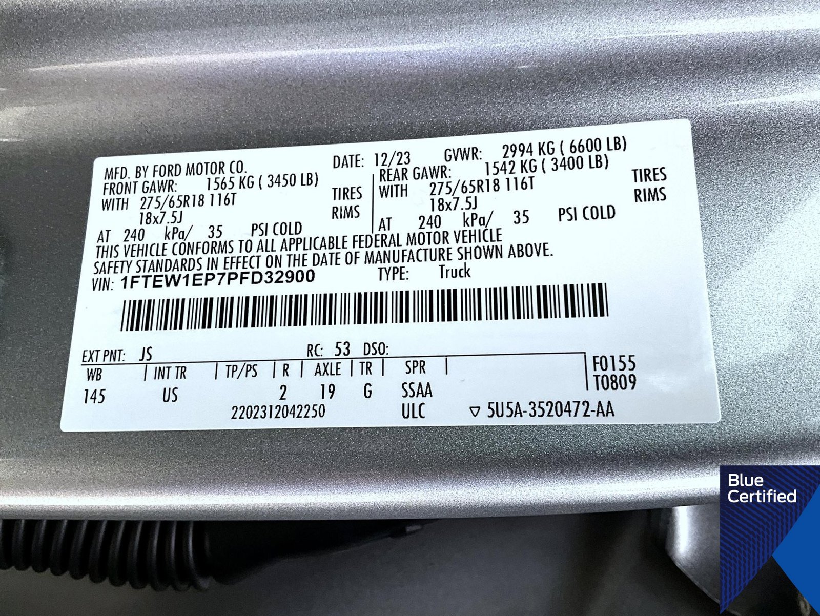 Certified 2023 Ford F150 XLT w/ Equipment Group 302A High AWD/4WD image 27