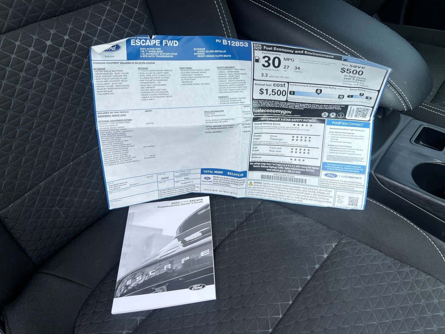 Certified 2023 Ford Escape Active w/ Tech Pack #2 FWD image 56