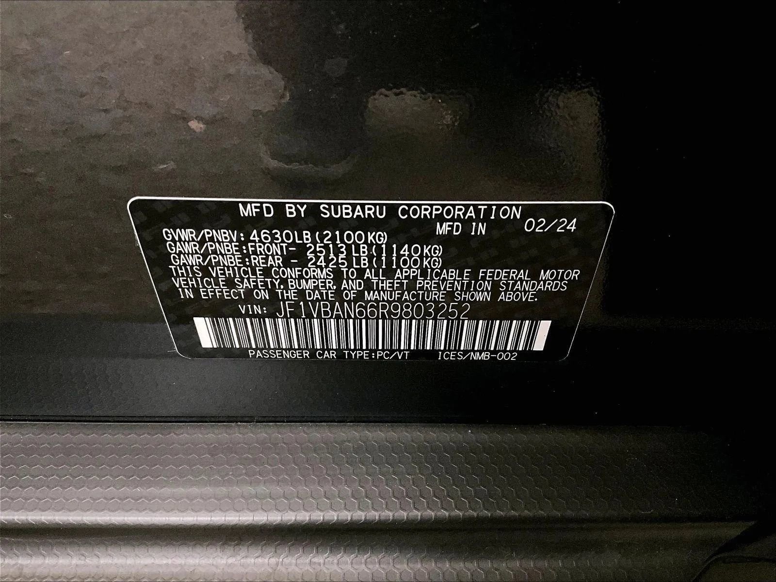 Used 2024 Subaru WRX Limited AWD/4WD image 32