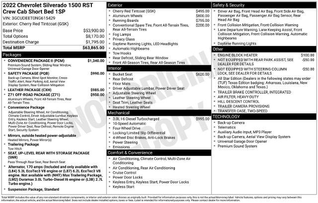 Used 2022 Chevrolet Silverado 1500 RST w/ Convenience Package II AWD/4WD image 18