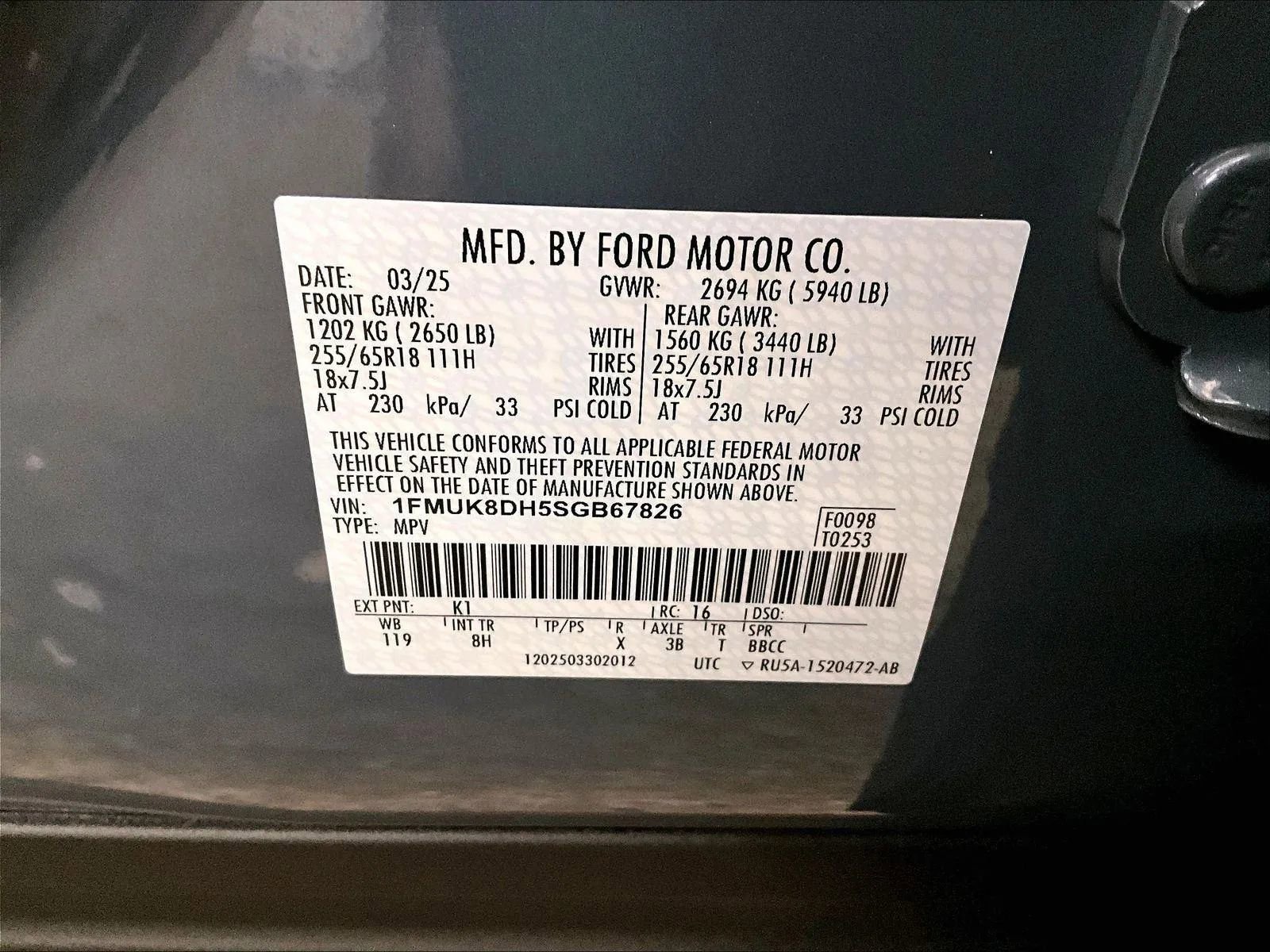 Certified 2025 Ford Explorer Active image 34