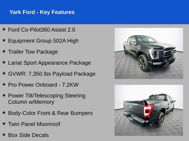 Certified 2023 Ford F150 Lariat w/ Equipment Group 502A High AWD/4WD image 2