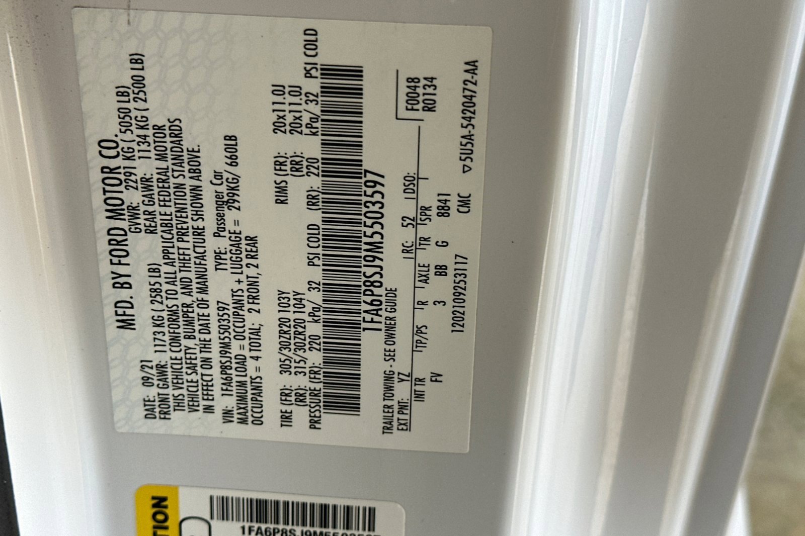 Certified 2021 Ford Mustang Shelby GT500 w/ Technology Package image 33