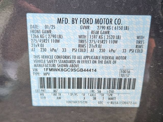 Certified 2025 Ford Explorer ST w/ Sun And Sound Package AWD/4WD image 26