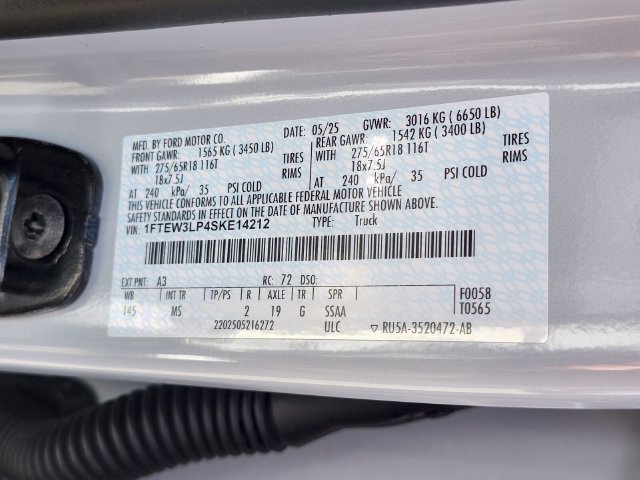 Certified 2025 Ford F150 XLT w/ Equipment Group 301A Standard AWD/4WD image 31