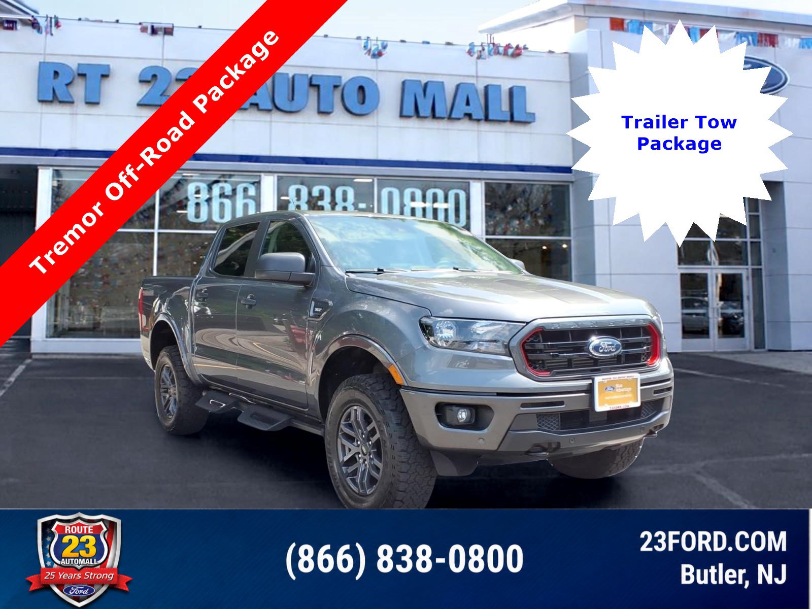 Certified 2023 Ford Ranger XLT w/ Tremor Off-Road Package
