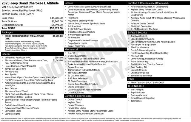 Used 2023 Jeep Grand Cherokee L Laredo image 38