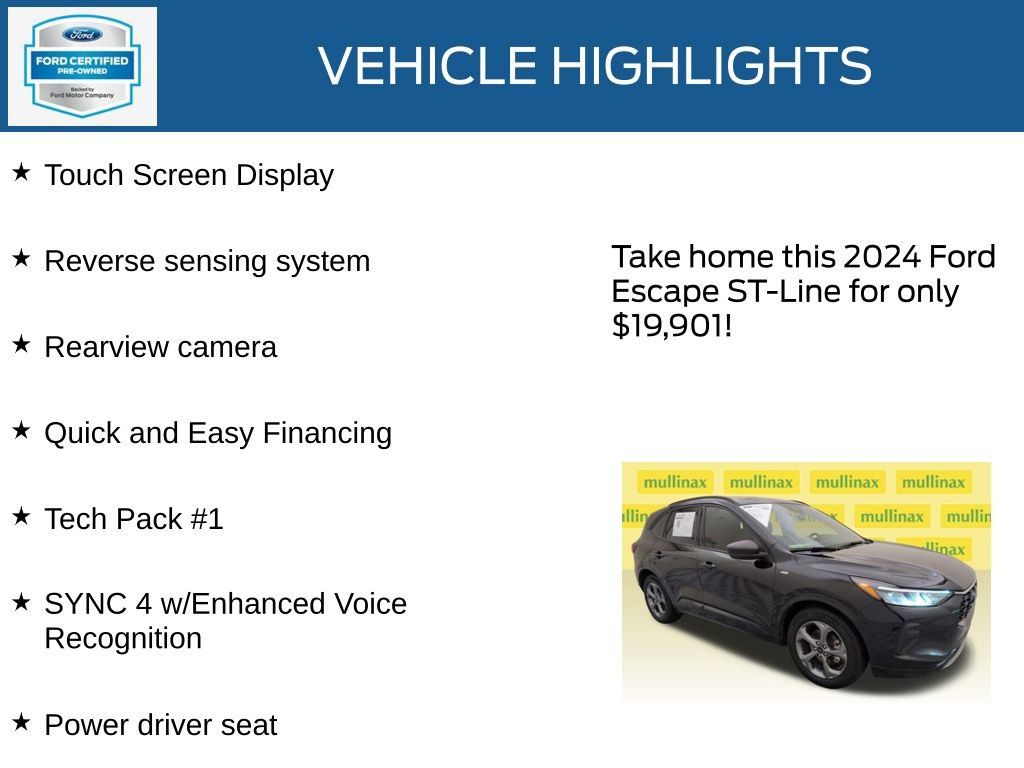 Certified 2024 Ford Escape ST-Line w/ Tech Pack #1 image 23