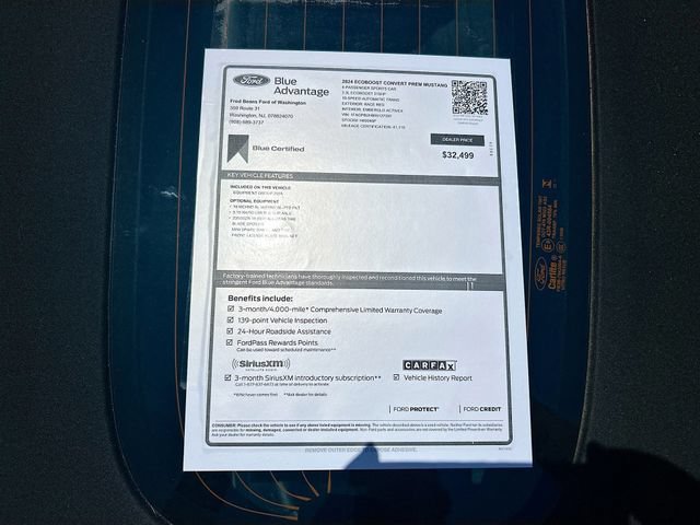 Certified 2024 Ford Mustang Premium RWD image 40