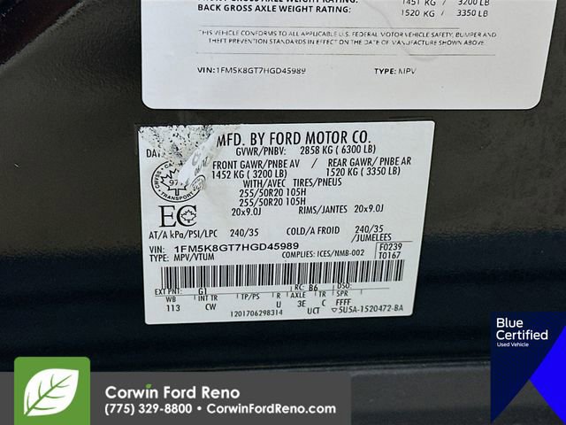 Certified 2017 Ford Explorer Sport AWD/4WD image 39