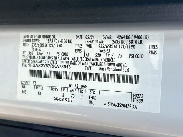 Certified 2024 Ford Transit 350 XLT RWD image 37
