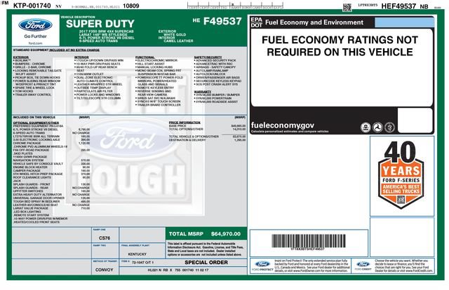 Certified 2017 Ford F350 Lariat w/ Chrome Package AWD/4WD image 20