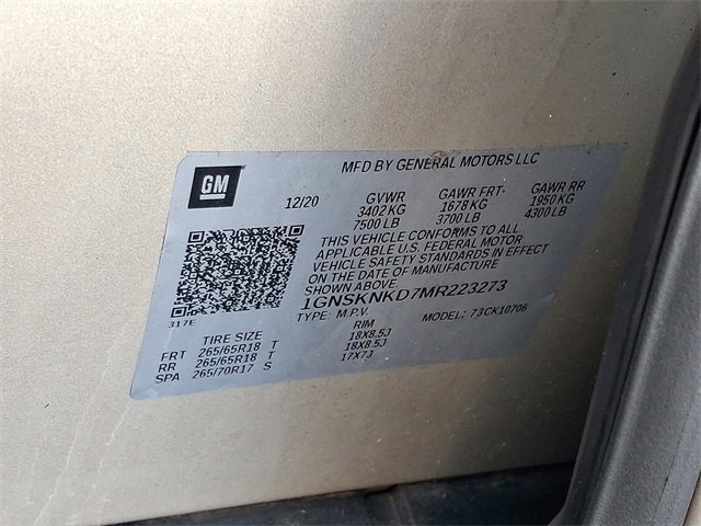 Used 2021 Chevrolet Tahoe LT w/ Luxury Package image 29