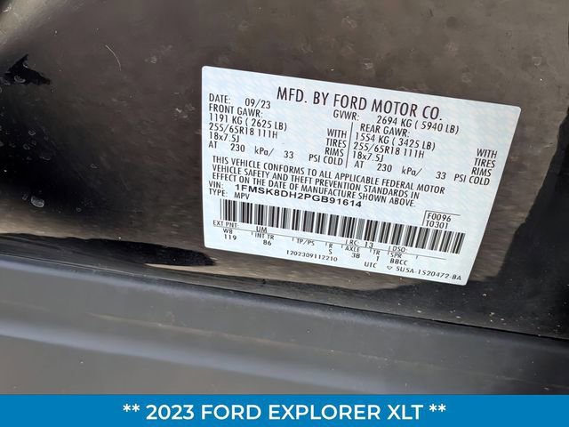 Certified 2023 Ford Explorer XLT image 36