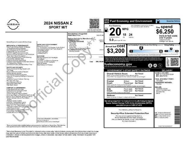 Used 2024 Nissan Z Sport w/ Floor Mat Package image 14