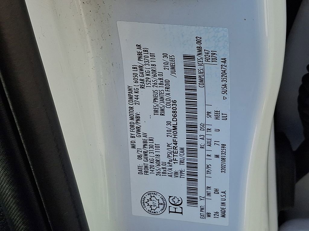 Certified 2021 Ford Ranger Lariat AWD/4WD image 27
