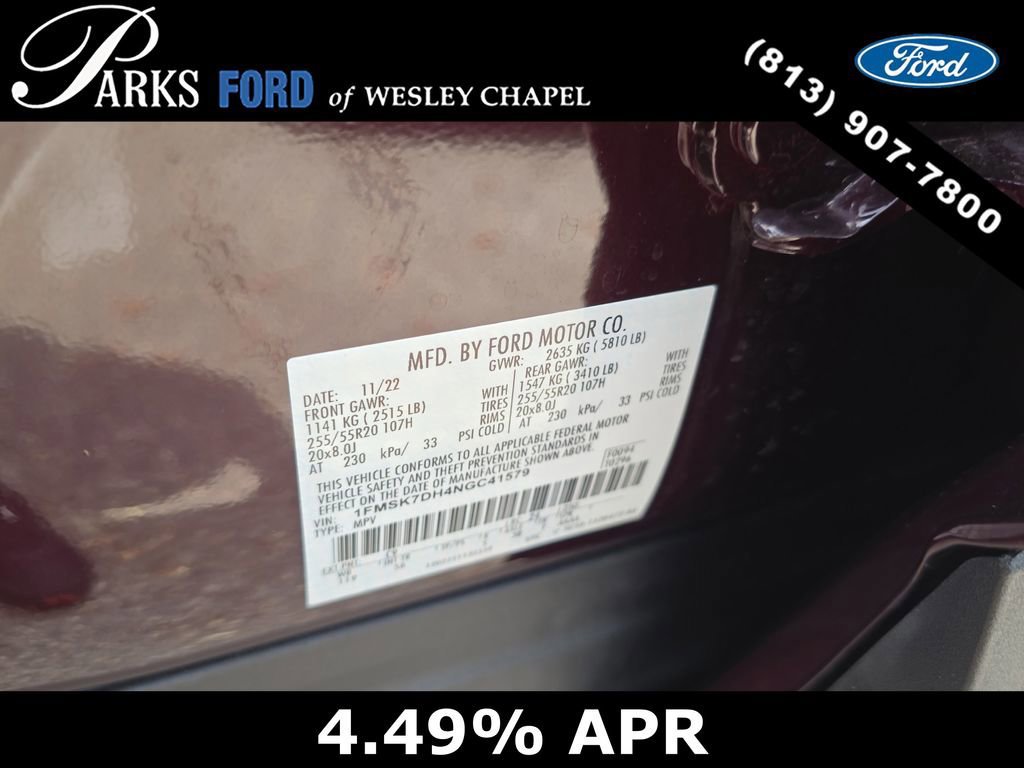 Certified 2022 Ford Explorer XLT w/ Equipment Group 202A image 33