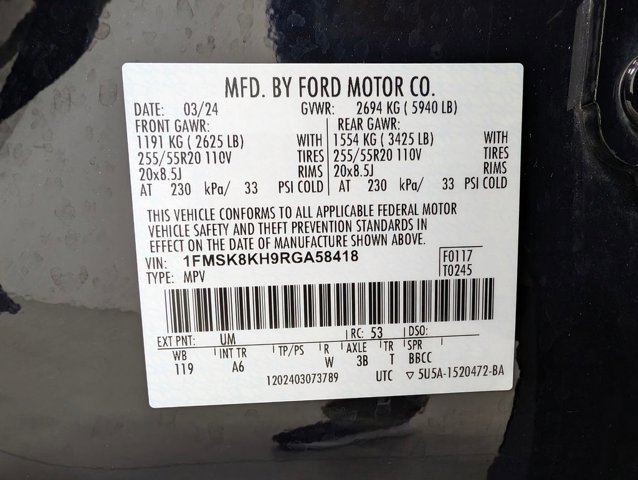 Certified 2024 Ford Explorer ST-Line w/ Class IV Trailer Tow Package image 10