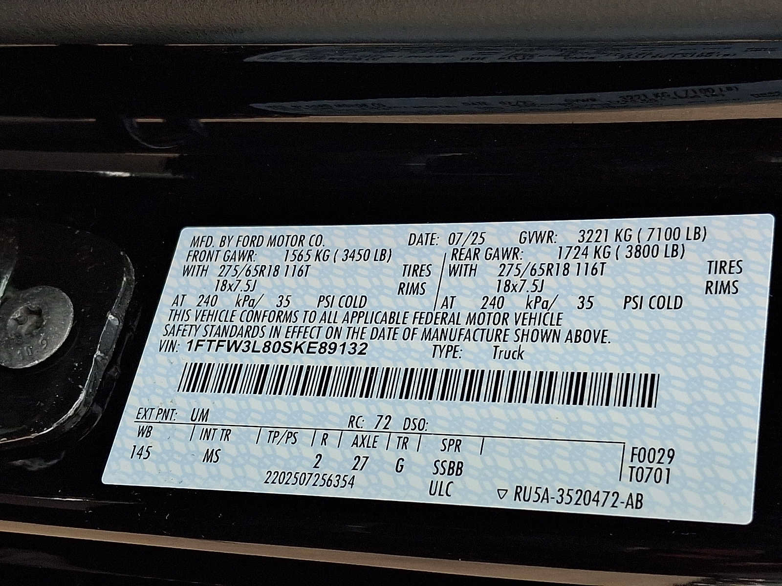 Certified 2025 Ford F150 XLT w/ Equipment Group 301A Standard AWD/4WD image 27