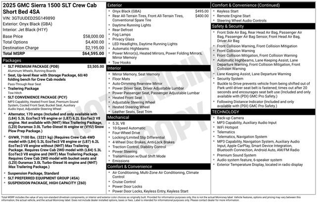 Used 2025 GMC Sierra 1500 SLT w/ SLT Premium Package AWD/4WD image 4